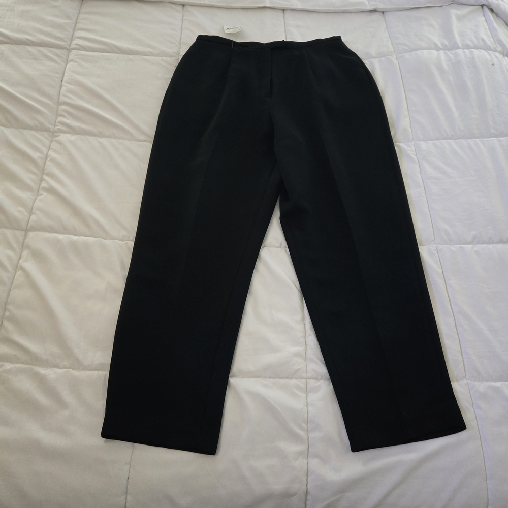 Worthington Women's Black Pleated Trousers NWT
